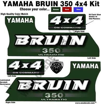 Yamaha BRUIN 350 4X4 OEM Decal Graphics Kit  • $39.99