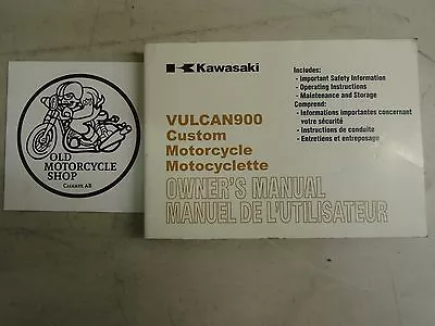 OEM Kawasaki Vulcan900 Custom Owners Manual P/N 99929-0179 • $25.12