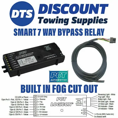 Smart 7 Way Bypass Relay PCT ZR2500 Towing Interface Inc Fog Cut Out • £30.95