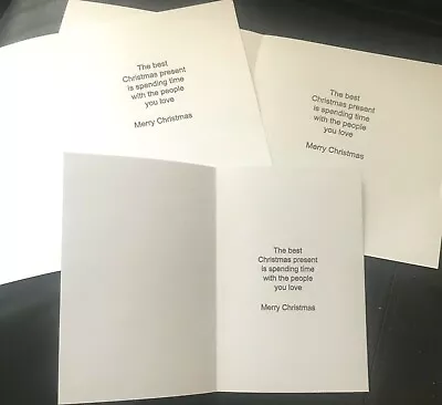 £2.20 • Buy  15 X    Pre - Printed Xmas Card Inserts For Card Making
