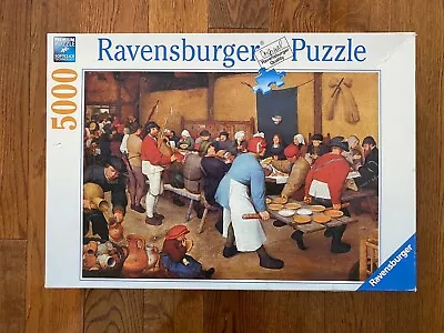 5000 Ravensburger VILLAGE WEDDING FEAST Jigsaw Puzzle By Pieter Brueghel • $110.39