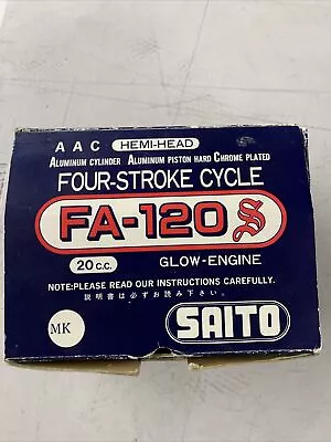 Saito Engine - Saito FA-120 S Hemi-Head Four Stroke  - NIB With Mount • $519.99