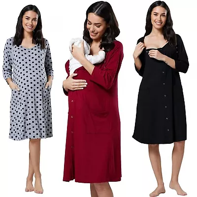 £26.50 • Buy Happy Mama. Women's Maternity Labor Delivery Hospital Gown Breastfeeding.637p