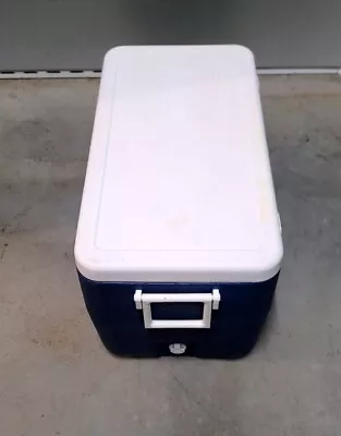 Vintage Coleman PolyLite Chest Cooler  Color Is  Blue W/ White Top • $35.99