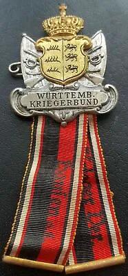 £54.99 • Buy ✚9418✚ German Wurttemberg Post WW1 Warrior League Badge Medal Kriegerverbund
