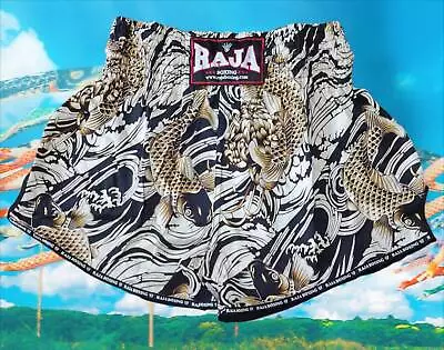 Muay Thai Shorts Carp Fish RAJA BOXING Unisex Original Form Thailand Size L • $39.90