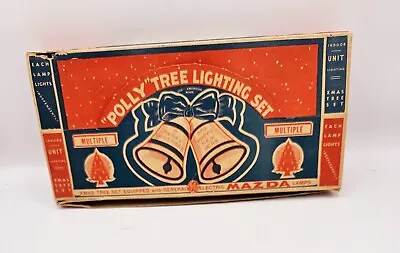 $15 • Buy RARE! Vintage   POLLY  Tree Lighting Set In Box Works! Vintage Christmas LIghts