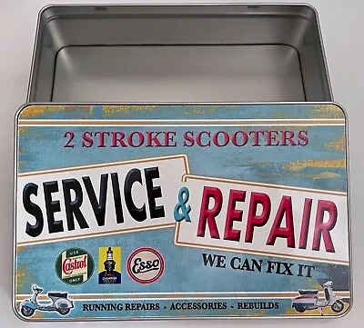 Scooter Keepsake Gift Tin Mod Scooter Gift Tin Lambretta Service Repair Tin • £9.95