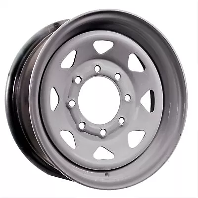 Trailer Wheel Silver Rim 16 X 6 Spoke Style 8 Lug On 6.5 4.90 In. Center Bore • $82.97