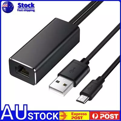 Micro USB To RJ45 Ethernet Adapter For Fire TV Google Home Mini Chromecast Ultra • $14.79