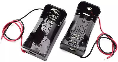 2-Pack 1x C Cell Battery Holder 1.5V C Size Case Box With Wire Leads NEW • $11.73