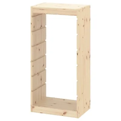 IKEA TROFAST 44x91cm Light Weight Stained Pine Storage Combination With Boxes UK • £147.89