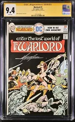 Warlord #1 DC Comics CGC Signature Series 9.4 Signed Mike Grell • $299.95