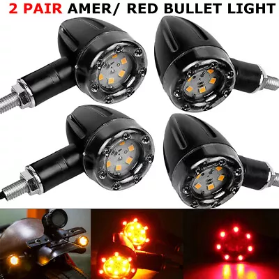 4X Motorcycle LED Turn Signals Blinker Light For Harley BMW Honda Chopper Bobber • $17.81