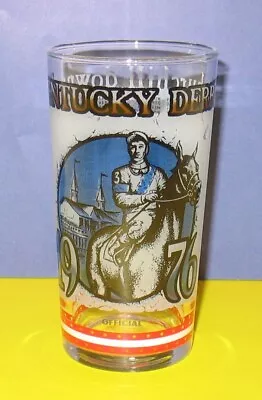 Vintage 1976 Kentucky Derby Official Frosted Mint Julep Glass Churchill Downs • $8.99