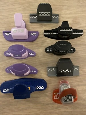 £0.99 • Buy Bundle: 9 Border Paper Punches, Inc Fiskars, Tonic, Xcut, EK, Stampin’ Up