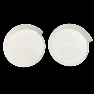 Villeroy & Boch New Wave New Wave Caffe Set Of 2 Salad Round Plate 9.25  White • $42.49