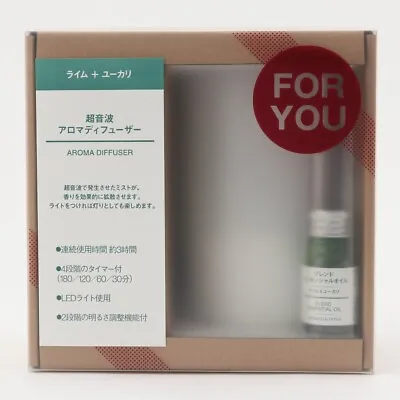 MUJI Ultrasonic Wave Aroma Diffuser Lime Eucalyptus Essential Oil 10ml Set • $89.99