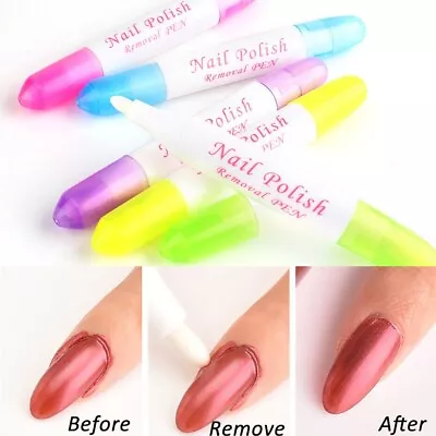 1 PC NAIL POLISH REMOVER Corrector Pen Art Varnish Correction Pens+ 3 Tips FREE  • $3