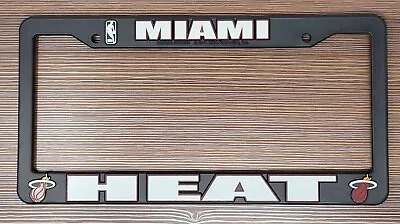 NBA Miami Heat Black Plastic License Plate Frame • $9.99