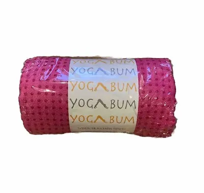 Hot Pink Yoga Bum Non Slip Yoga Towel  • £19.99