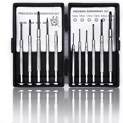 11PCS Mini Screwdriver Set 11 Different Flathead Phillips Precision Screwdrivers • $12.99