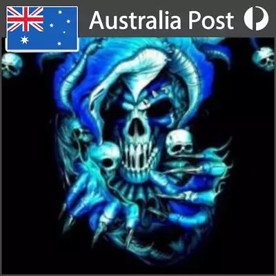 Blue Skull DIY Diamond Painting Kits Full Round Drill Wall Decor Art Craft • $10.29