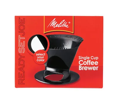 Melitta 64007 Ready Set Joe Black Dishwasher Safe Single Cup Coffee Brewer • $9.79
