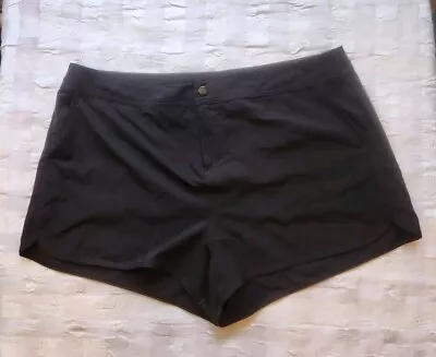 Sail Away XL Womens Black Quick Dry Shorts 41  Waist 3  Inseam #7 • £9.65