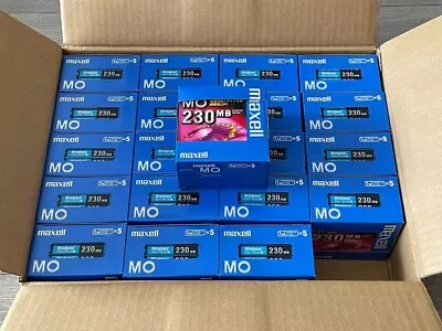 [ New ] MAXELL MO 230MB Magneto Optical Disk Windows Format Lot Of 100 JAPAN • $237.80