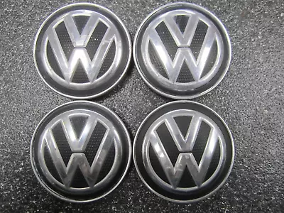 VW Atlas Golf Jetta Tiguan  OEM Center Caps 2.50  64mm 5G0601171 - Set/4* • $30