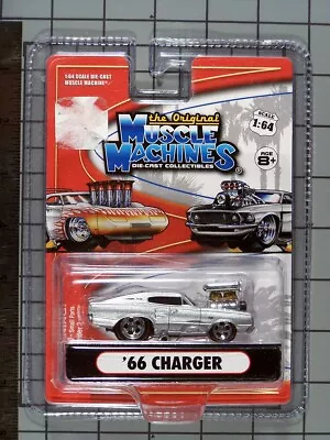 Muscle Machines 2005 '65 Charger Metalflake Silver W/redline Tires • $18