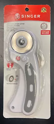 SINGER Modern Maker Lock 'N Roll Rotary Cutter 45mm-With Extra Blade • $12.95