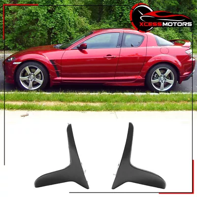 Fits 04-10 Mazda RX8 RX-8 OE Style PU Side Skirts Front Mud Flaps Splash Guards • $89.99