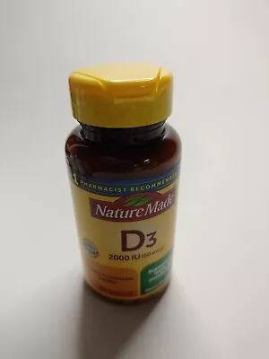 Nature Made Vitamin D3 2000 IU (50 Mcg) Tablets 100 - Exp. 08/2026 • $10.93