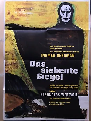 The Seventh Seal. Ingmar Bergman. Doublesided German Poster: Das Siebente Siegel • $375