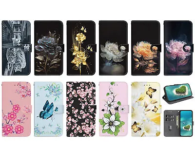Luxury Flip Leather Paint Wallet Phone Case For ZTE A7S Blade A52 A72 V40 Vita • $4.69