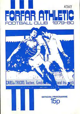 Football Programme - Forfar Athletic V East Stirlingshire - Div 2 - 15/9/1979 • £1
