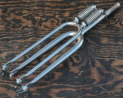 26  Cruiser Bicycle Chrome DUAL SPRINGER FORK RatRod Chopper Vintage Monark Bike • $269.99