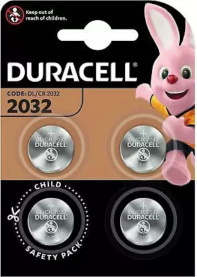  4 X DURACELL DL/CR 2032 3V Lithium Coin Cell Battery Batteries • £4.45