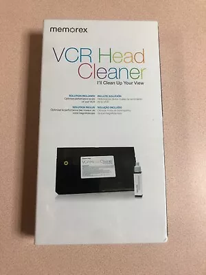 Memorex VHS Wet Type VIDEO TAPE HEAD CLEANER Unused Unopened VCR NEW • $14.99