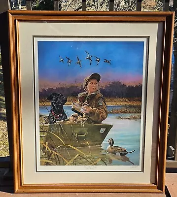 R.J.McDonald BOY S/N Duck Signed PRINT-First Flight Sprigs-Framed-FREE SHIPPING! • $250