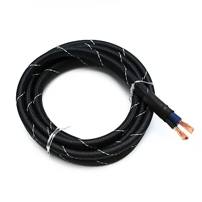 2 Metres 8 Gauge Oxygen Free Copper Speaker Wire Blue/black Ofc Cable • £17.49