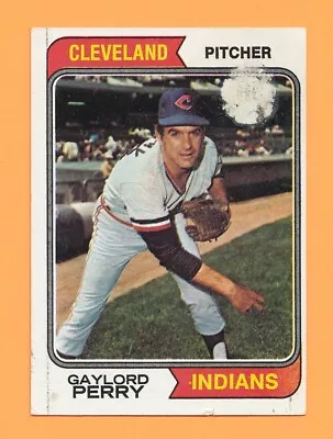 Weird Printer Error Gaylord Perry Hof 1974 Topps #35 Uncreased Read Notes *tphlc • $12.82