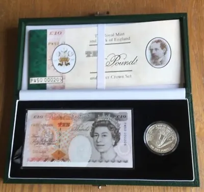 Royal Mint 1998 Kentfield £10 - Very Low Serial Number And  Proof Silver £5 Coin • £97