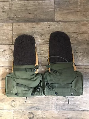 Vtg Us Military Large Arctic Extreme Cold Weather Mitten Set • $9.99