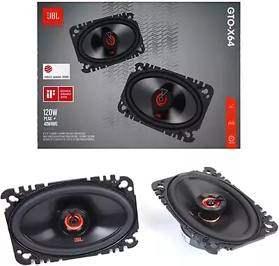 JBL GTO Series Premium 4 X 6 Inches 120 Watts Coaxial Car Stereo Speakers Pair • $38