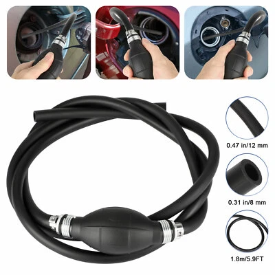 $13.48 • Buy Liquid Oil Water Fluid Transfer Siphon Hand Pump Kit Manual Fuel Gas Tank 5.9FT