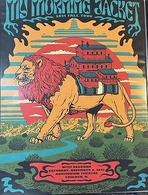 My Morning Jacket Chicago Auditorium Theatre 11/6/2021 VIP Concert Poster • $50