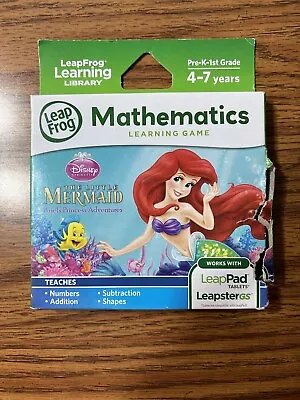 Leapfrog Explorer LeapPad Tablets Learning Game The Little Mermaid Math New • $76.89